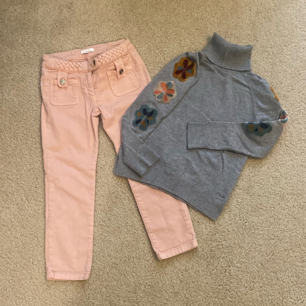 CHLOE girls sweater & pant set - size 6